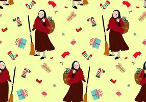 Befana Pattern Free Vector