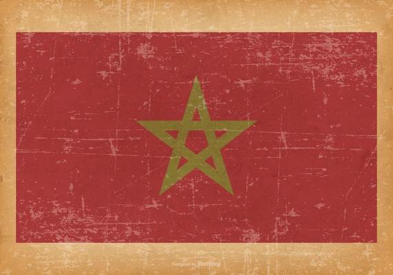Grunge Flag of Morocco