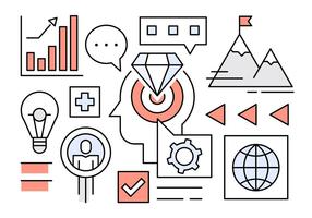 Free Linear Startup Vector Elements