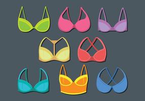 Bustier Icons Collection vector
