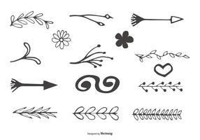 Hand Drawn Decorative Element Collection vector