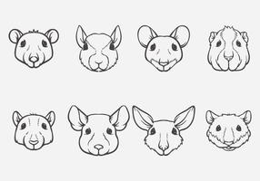 Rodent Head Vector