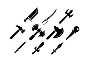 Juego Gratis Rpg Silhouette Icon Vector