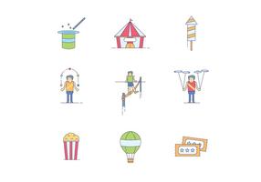 Circus Icons vector