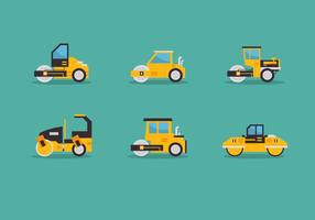 Paquete de iconos vector de steamroller