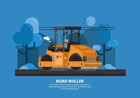 Ilustración del rodillo de carretera vector