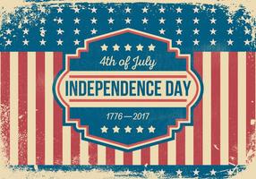 Retro Grunge Style Independence Day Illustration vector