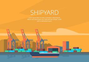 Shipyard Illustration vector