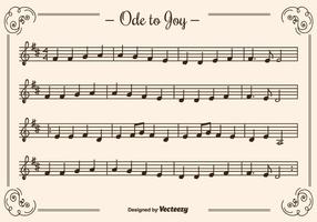 Ode to Joy Vector Background