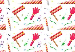 Noise Maker Party Pattern Free Vector