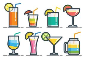 Mocktail Vector Icons