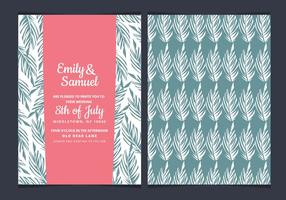 Tropical Vector Wedding Invitation