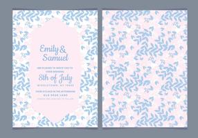 Delicate Vector Wedding Invitation