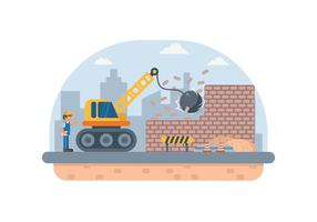 Demolición de Construcción Libre vector