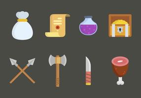 Flat RPG Game Asset Vectors