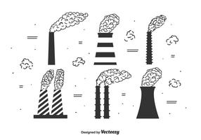 Pila de humo vector