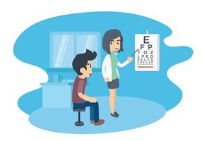 Eye Test Illustration vector