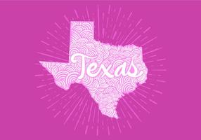 Letras del estado de Texas vector