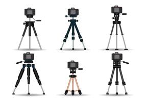 Microphone on tripod. Equipment for vlogging. 6736508 Vector Art at Vecteezy