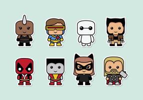 Vector de Super Heroes