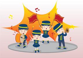 Marching Band For Kids vector