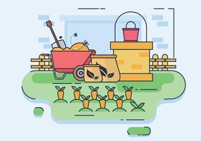 Compost Processing Steps Vector Illustration