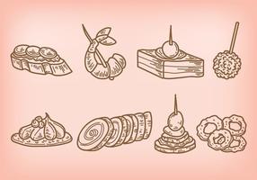 Appetizers Vector Icons