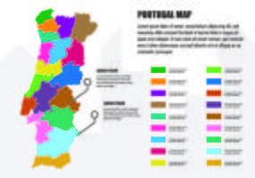 Portugal Mapa Infografía vector