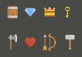 Flat RPG Game Asset Vectors