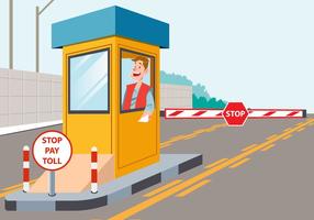 Toll Booth Worker vector