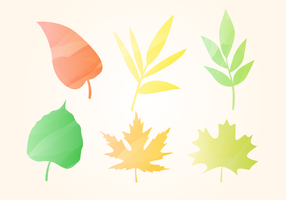 Free Watercolor Autumn Leaves vector