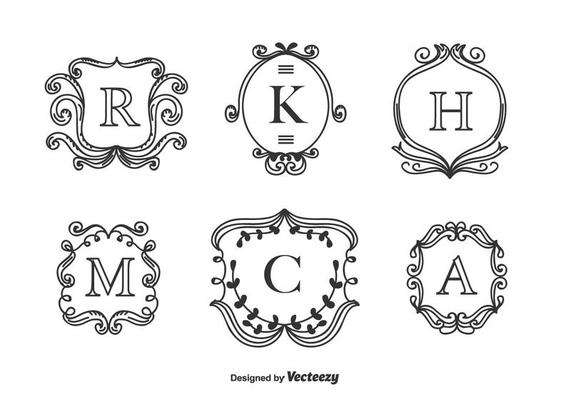 Monograms Vector Set
