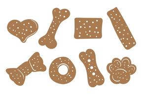 Dog Biscuit Vector Icons