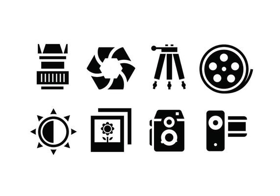 Camera accessory icons