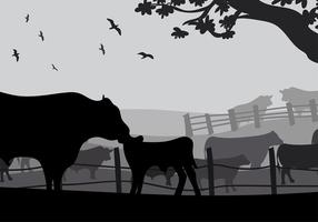 Angus Cow Silhouette Free Vector
