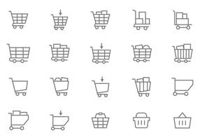 Free Supermarket Cart Vectors