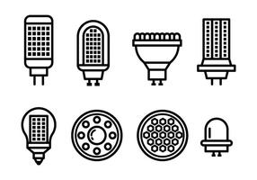 LED Lights Vector Icons