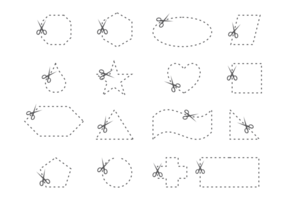 Cortar Aquí Tijeras Vector