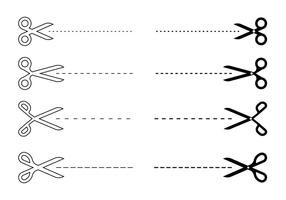 Cut Here Symbol vector