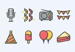 Party Icon Set vector