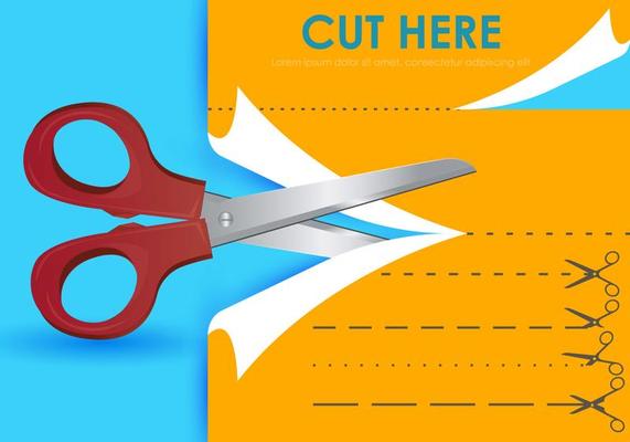 Cut Here With Scissors Templates