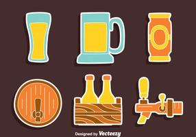 Niza Colección Elemento Cerveza Vector