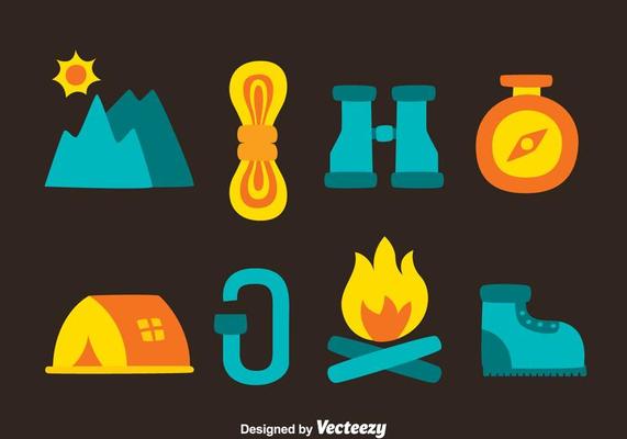 Great Alpinist Element Tools Vectors