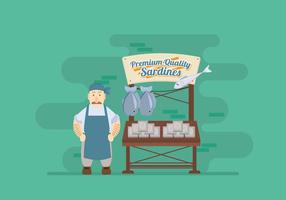 Sardine Stand Vector 