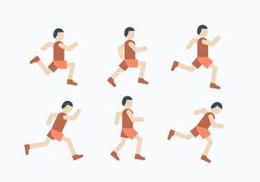 5K Run Icon Set vector