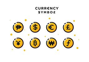 Símbolo de la moneda Vector Libre