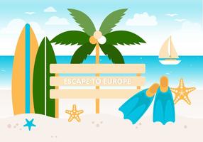 Summer Holiday Vector Background