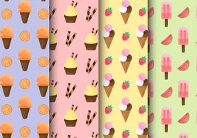 Free Grainy Ice Cream Patterns vector