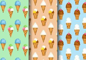 Free Grainy Ice Cream Patterns vector