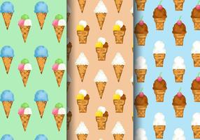 Free Grainy Ice Cream Patterns vector